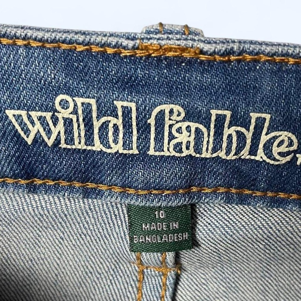 Blue Straight Leg Mom Jeans Wild Fable - Picture 3 of 3